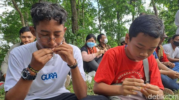 Visualisasi Kesengsaraan Yesus saat Jalan Salib Gunung Gandul Wonogiri, Jumat (7/4/2023).