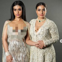 Penampilan ibu dan anak ini mencuri atensi karena keduanya sama-sama mengenakan busana berpotongan dada rendah. Dan gaun yang dipakai Nysa Devgan memiliki potongan dada yang lebih rendah dari Kajol. Foto: Dok. Getty Images, Instagram @Aastha Sharma