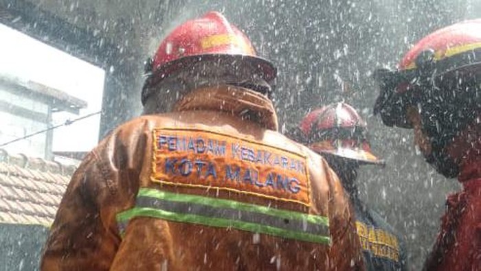 Kebakaran rumah warga Kota Malang.