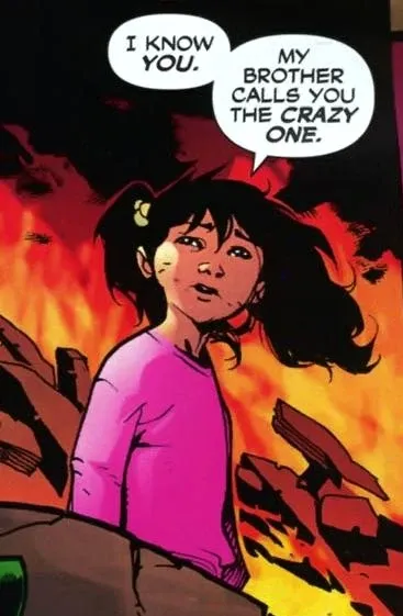 Milagro Reyes adik Jaime di komik Blue Beetle.