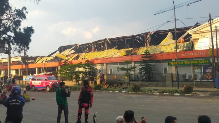 Penampakan RS Salak Bogor usai sebagian bangunan terbakar, Jumat (7/4/2023). (Foto dok istimewa)