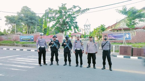 Personel gabungan dikerahkan untuk mengamankan perayaan Jumat Agung hingga Minggu Paskah di Kabupaten Manggarai Barat, Nusa Tenggara Timur (NTT).