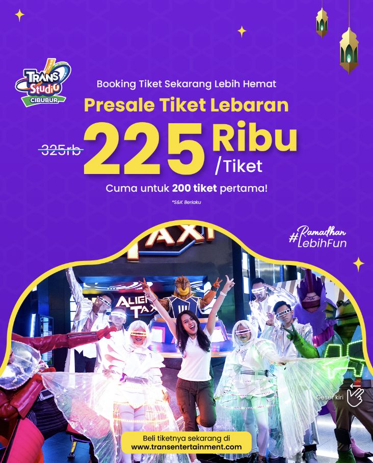 Trans Studio menawarkan diskon gede-gedean menjelang libur lebaran kali ini.