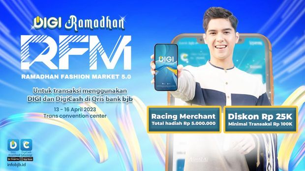 Bank bjb menggelar bazar Ramadan.