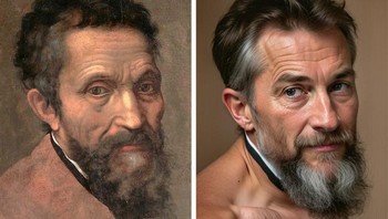 Michelangelo adalah sebuah pematung Renaissance Italia, pelukis, arsitek, penyair dan insinyur. Foto: Brightside
