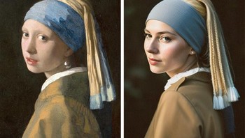 Lukisan Girl with a Pearl Earring (Gadis dengan Anting-anting Mutiara) karya Johannes Vermeer. Foto: Brightside