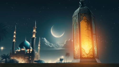 Ilustrasi malam lailatul qadar yang terdapat pada 10 malam terakhir Ramadan.