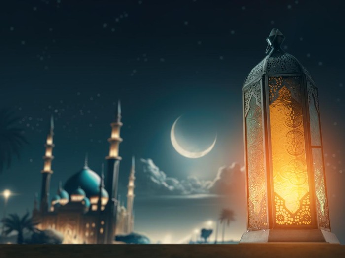 Ilustrasi malam lailatul qadar yang terdapat pada 10 malam terakhir Ramadan.