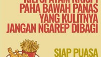 Bagi para penggemar kulit ayam goreng krispi, kelompok penggemar makanan ini cocok untuk Anda. Tapi kalau sudah masuk kelompok ini, jangan harap dapat kulit ayam gratis! Foto: Instagram @teplete