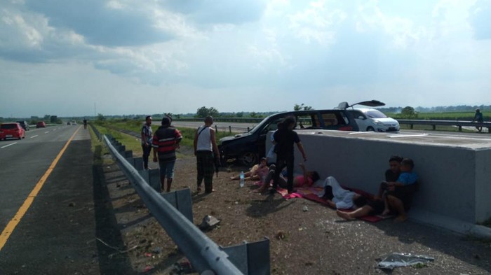 Korban kecelakaan tunggal di Tol Jombang