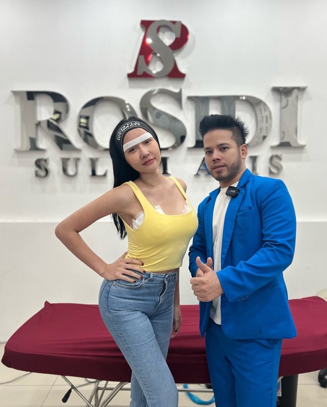 Sekalian tato alis, ternyata Lucinta Luna sekaligus menghapus beberapa tato yang ada di tubuhnya. Foto: Instagram