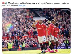 MU Pecundangi Everton, Martial Dipuji Netizen