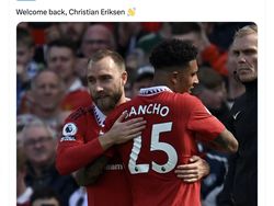 MU Pecundangi Everton, Martial Dipuji Netizen