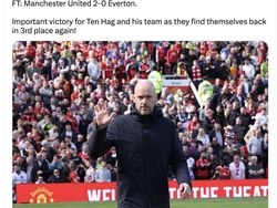 MU Pecundangi Everton, Martial Dipuji Netizen