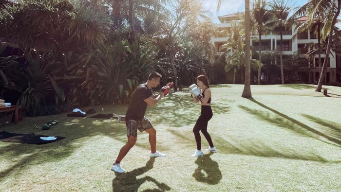 Rutinitas Nikita Willy melakukan olaharaga.