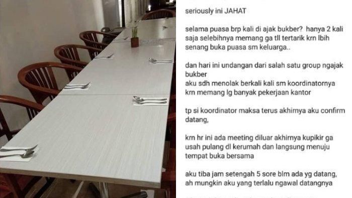 Nyesek! Sudah Masak dan Pesan Makan untuk Bukber, Malah Tak Ada Tamu Hadir