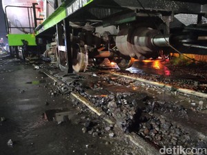 Aspal di Pelintasan Terkelupas Sepanjang 3 Meter Imbas KA BBM Anjlok