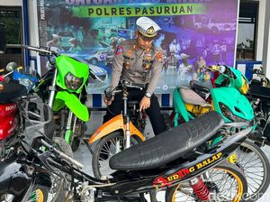 42 Unit Motor di Pasuruan Terjaring Razia Balap Liar, Pemiliknya Kabur