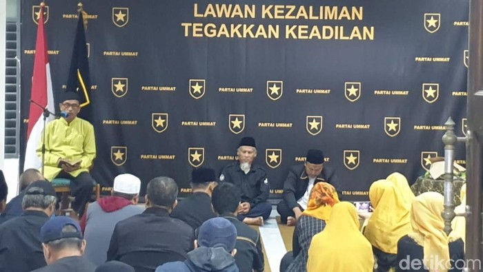 Suasana Kantor DPW Partai Ummat Daerah Istimewa Yogyakarta (DIY), Sabtu (8/4/2023).
