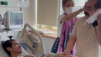 Ternyata sosok David Ozora memang mengidolakan Adam Suseno, suami Inul Daratista. David bahkan meminta izin untuk memegang kumis pria yang dikenal sebagai Mas Adam. Foto: Instagram/inul.d