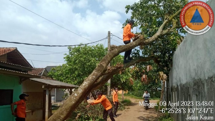 Angin kencang terjang Cileungsi Bogor