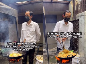 Kembaran Presiden Jokowi Buka Bisnis Kuliner Mie Tektek di Bandung