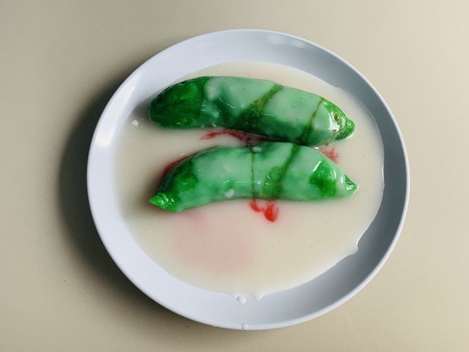 Es pisang ijo