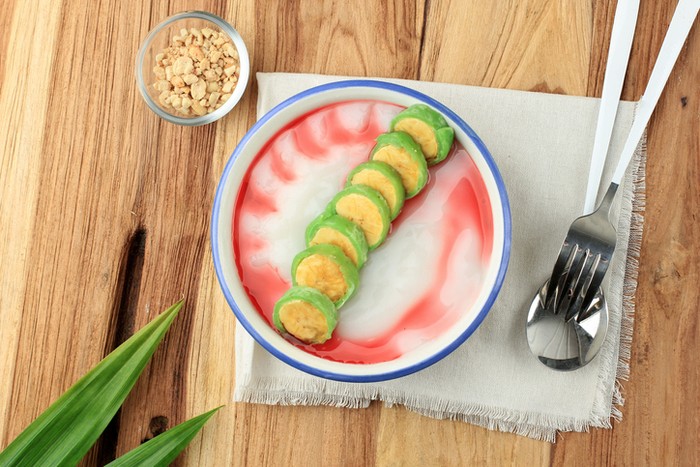 Es pisang ijo