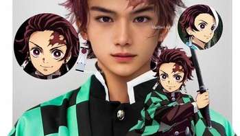 Tanjiro Kamado dari Demon Slayer: Kimetsu No Yaiba. Foto: Boredpanda/shefford.art