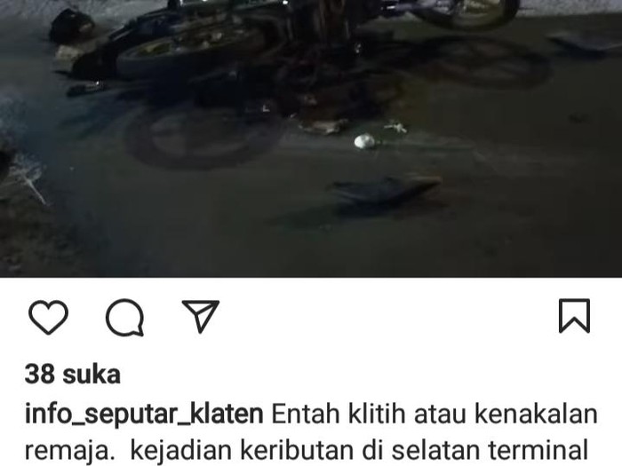 Keributan di sekitar Pasar Srago, Klaten.