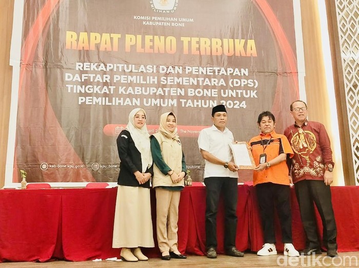 KPU Bone tetapkan DPS Pemilu 2024.