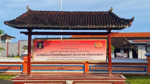 Lembaga Pemasyarakatan (Lapas) Kelas IIB Karangasem, Minggu (9/4/2023).