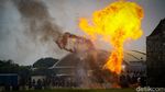 Manuver Jet Tempur hingga Terjun Payung Meriahkan HUT Ke-77 TNI AU
