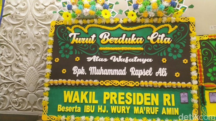 Suasana rumah duka Muhammad Rapsel Ali di Makassar.