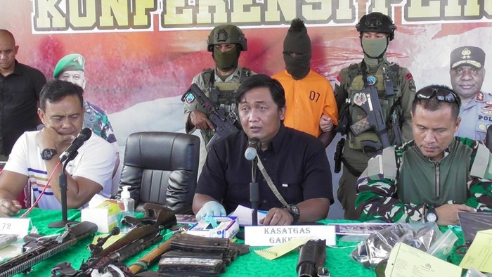 Anggota KKB di Nduga, Papua Tengah diamankan aparat.