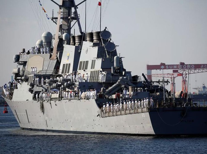 The USS Milius (DDG69) guided-missile destroyer arrives to join the Forward Deployed Naval Force (FDNS) at the U.S. naval base in Yokosuka, Japan May 22, 2018. REUTERS/Issei Kato