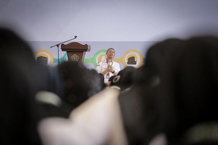 Kabid Lansia dan Disabilitas PPIH Arab Saudi 2023, M Slamet saat memberikan materi
