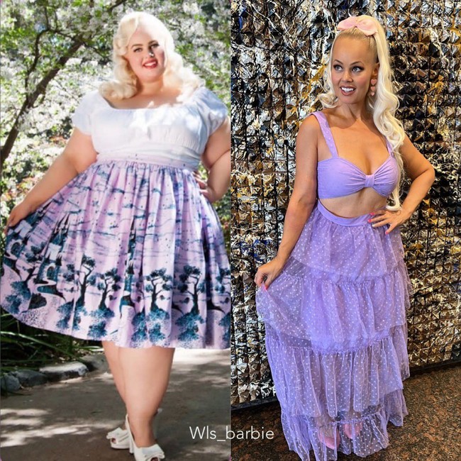 “Sepanjang waktu perjalanan aku berusaha membuat diriku sekecil mungkin, berharap tidak terlihat. Ada seorang wanita bertubuh kecil di kursi ketiga barisan tempat duduk itu. Dia tidak bilang apa-apa tapi aku bisa tahu kalau dia memandangiku,” kata Kayla, seperti dikutip dari Brightside. Foto: Instagram/@wls_barbie