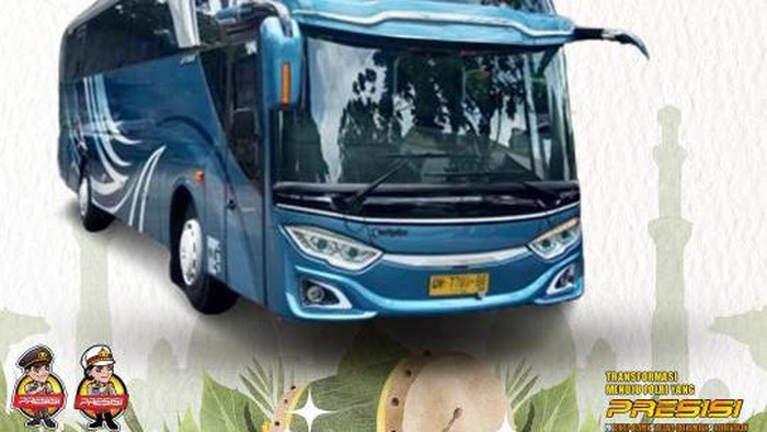 Pamflet mudik gratis dari Polresta Denpasar.