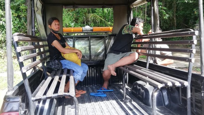 ODGJ di Karangasem diamankan Satpol PP, Senin (10/4/2023).