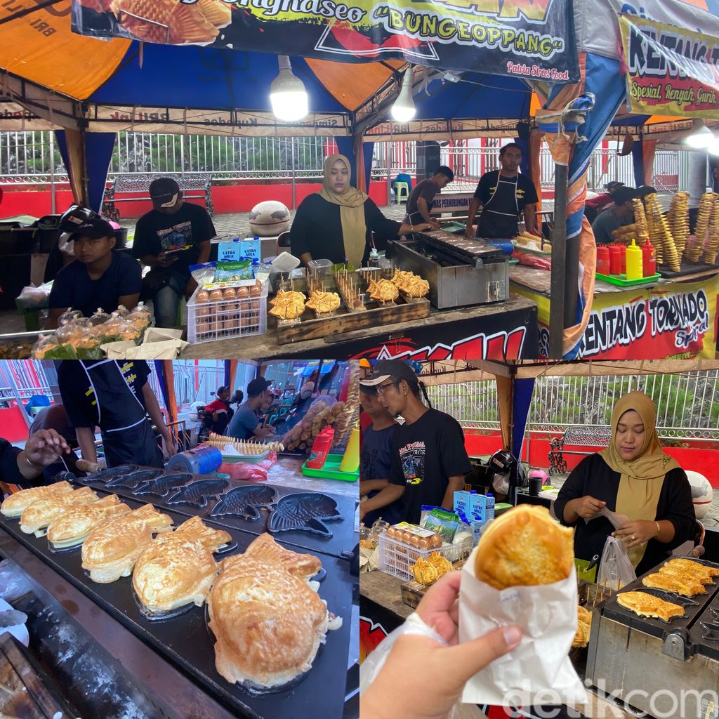 Aneka takjil yang menarik di Pasar Takjil Blitar