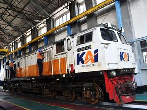 Begini Proses Perawatan Lokomotif Jelang Musim Mudik