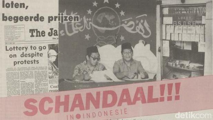 Potongan koran NRC Handelsblad tentang skandal SDSB yang menyeret Gus Dur dan NU