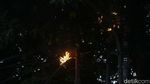 Potret Kabel Terbakar di Menteng Sore Tadi