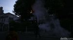 Potret Kabel Terbakar di Menteng Sore Tadi
