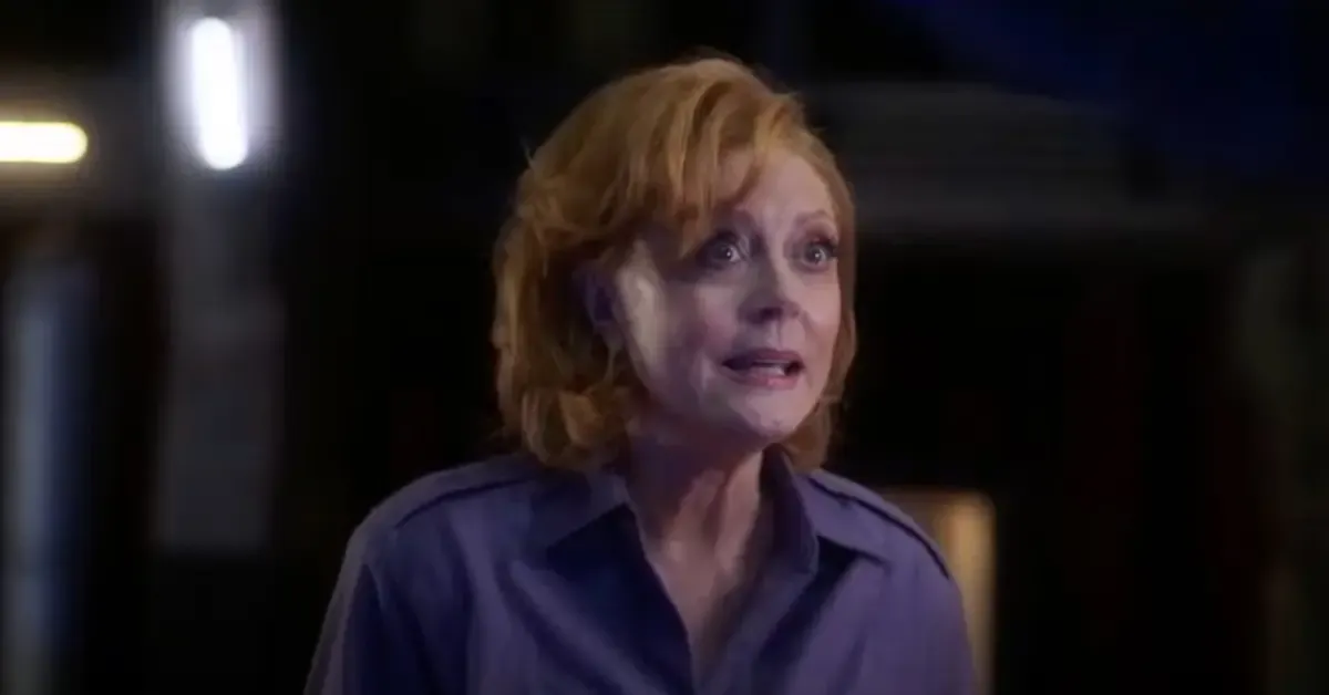 Susan Sarandon memerankan Victoria Kord di film Blue Beetle.
