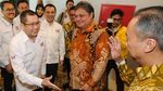 Usai Prabowo, Hary Tanoe Sowan ke Airlangga di Markas Golkar