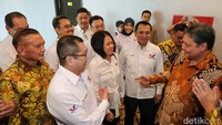Pertemuan antara Perindo dan Golkar salah satunya membahas jajak koalisi untuk Pilpres 2024.