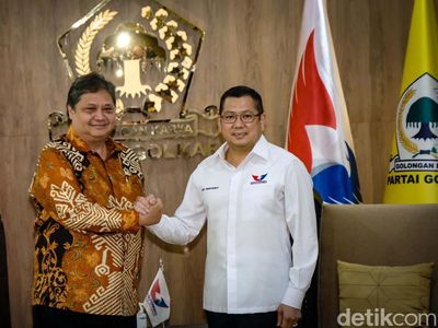 Usai Prabowo, Hary Tanoe Sowan ke Airlangga di Markas Golkar