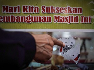 QRIS yang Ditempel Iman Mahlil Lubis di Masjid Terdaftar Merchant Reguler